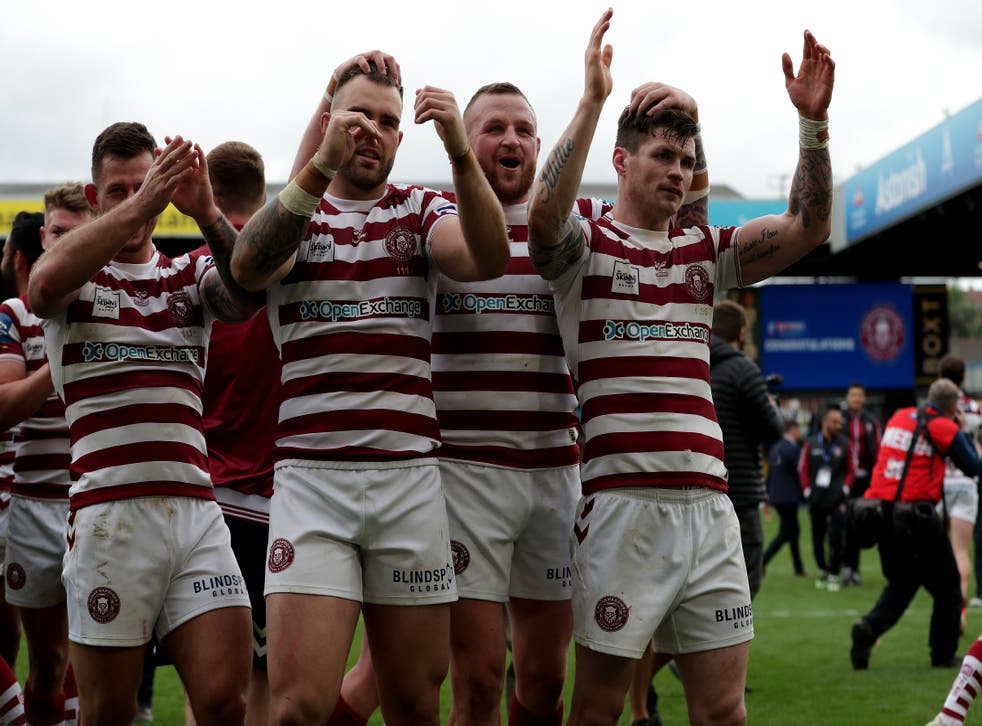 Wigan saw off St Helens to reach the cup final (Richard Sellers/PA)