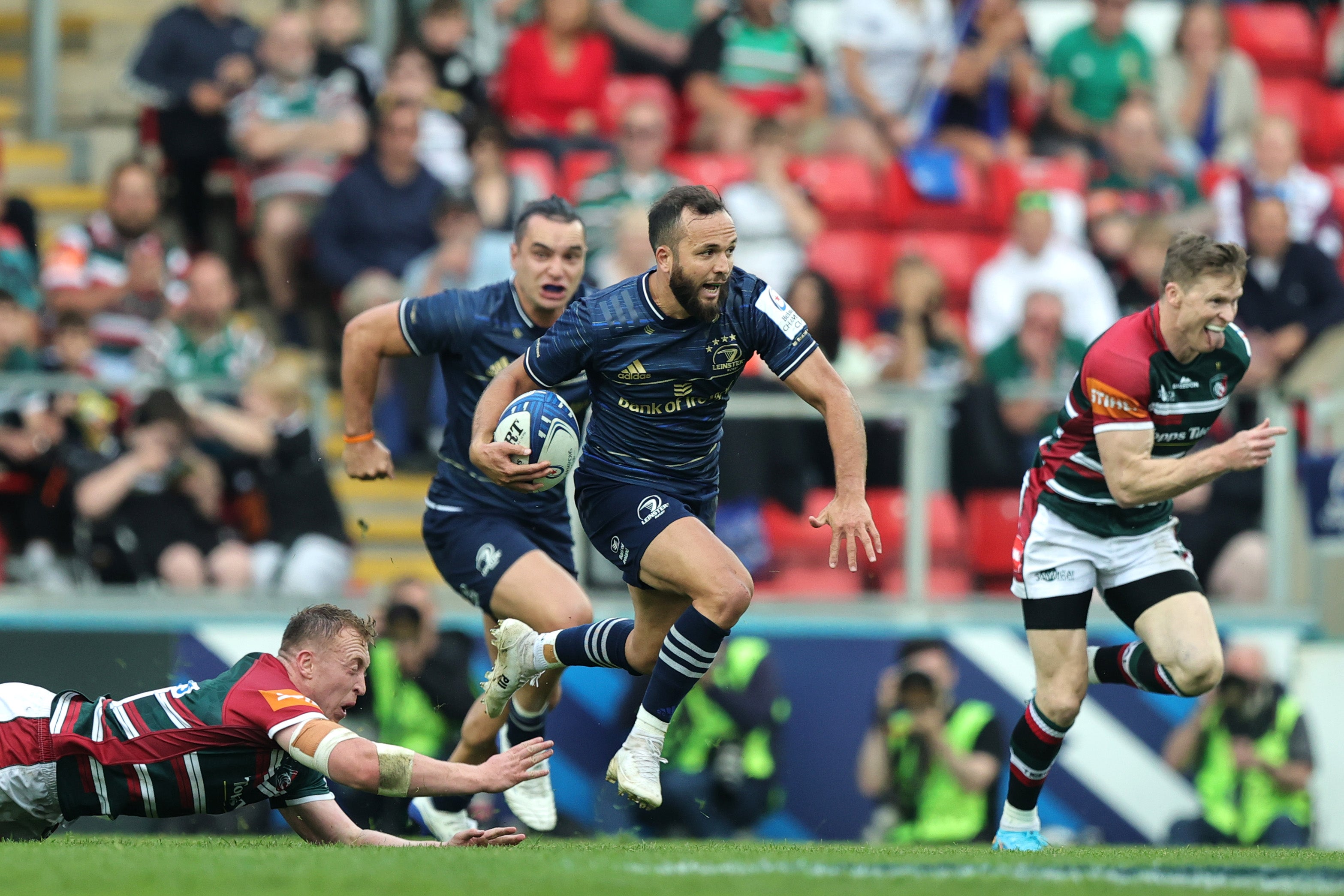 Leinster recorded an impressive win over Leicester Tigers