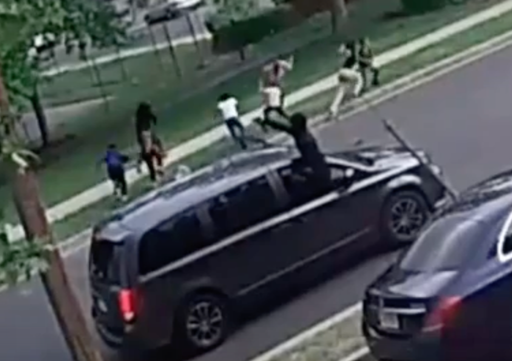 Gunmen in minivan open fire on group of children at Maryland park