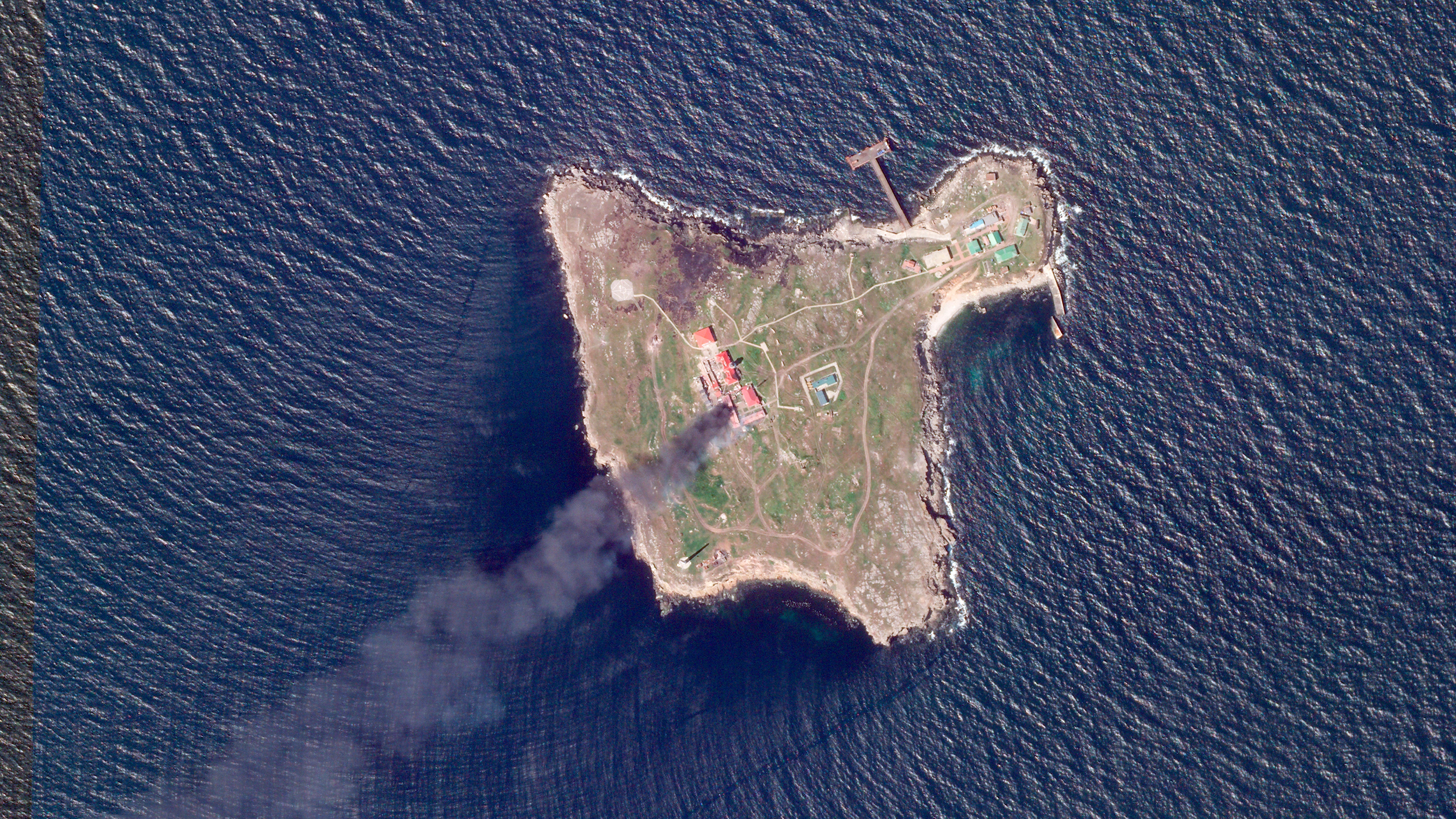 <p>Snake Island has been a strategic location off the coast of the Black Sea </p>