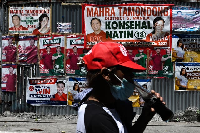 <p>Voters in the Philippines will cast their ballots on 9 May</p>