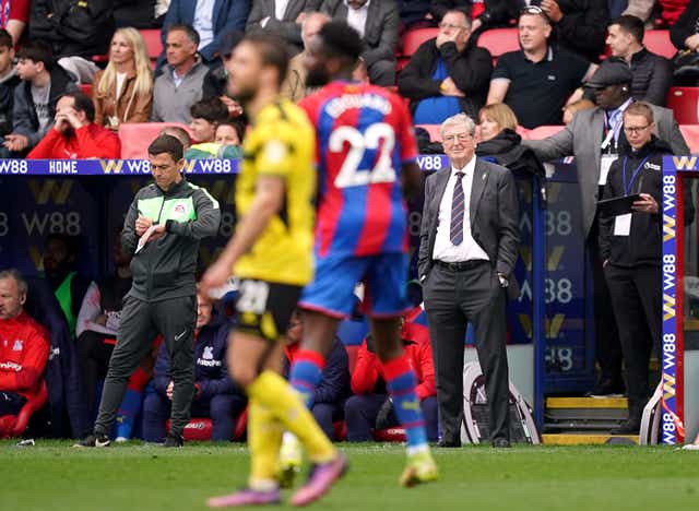 Watford suffered relegation from the Premier League following Saturday’s 1-0 defeat at Crystal Palace (Yui Mok/PA)