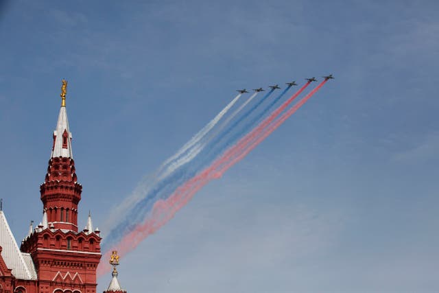 <p>Russian aircraft in Moscow </p>