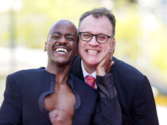 <p>Russell T Davies and Ncuti Gatwa</p>