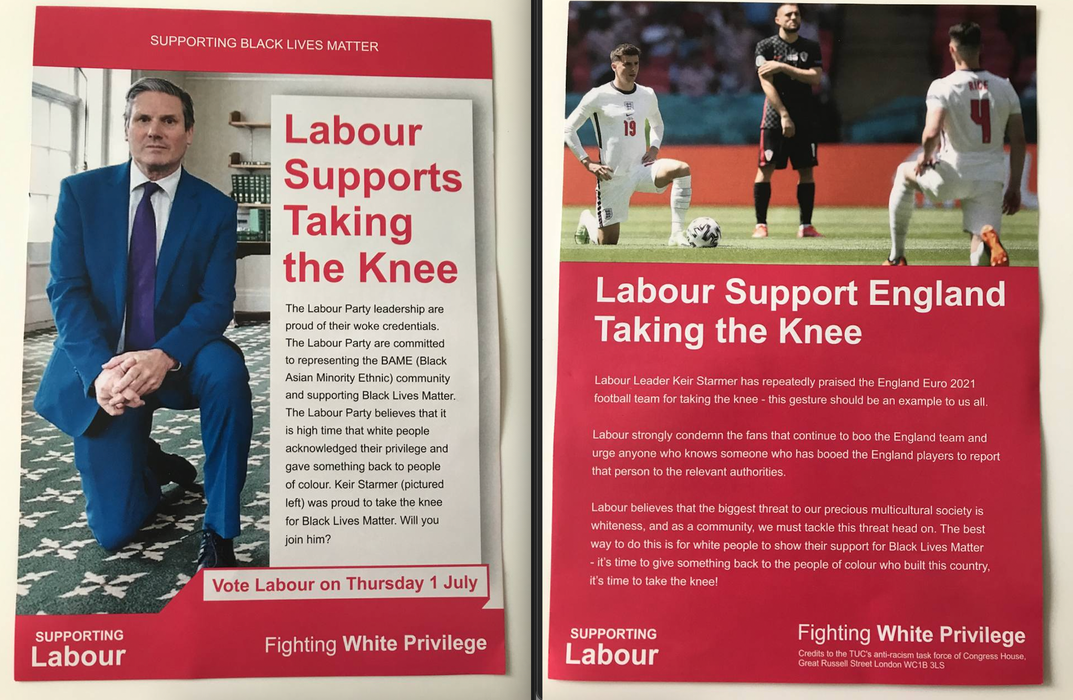 Fake Labour leaflets reportedly made by neo-nazi group Patriotic Alternative