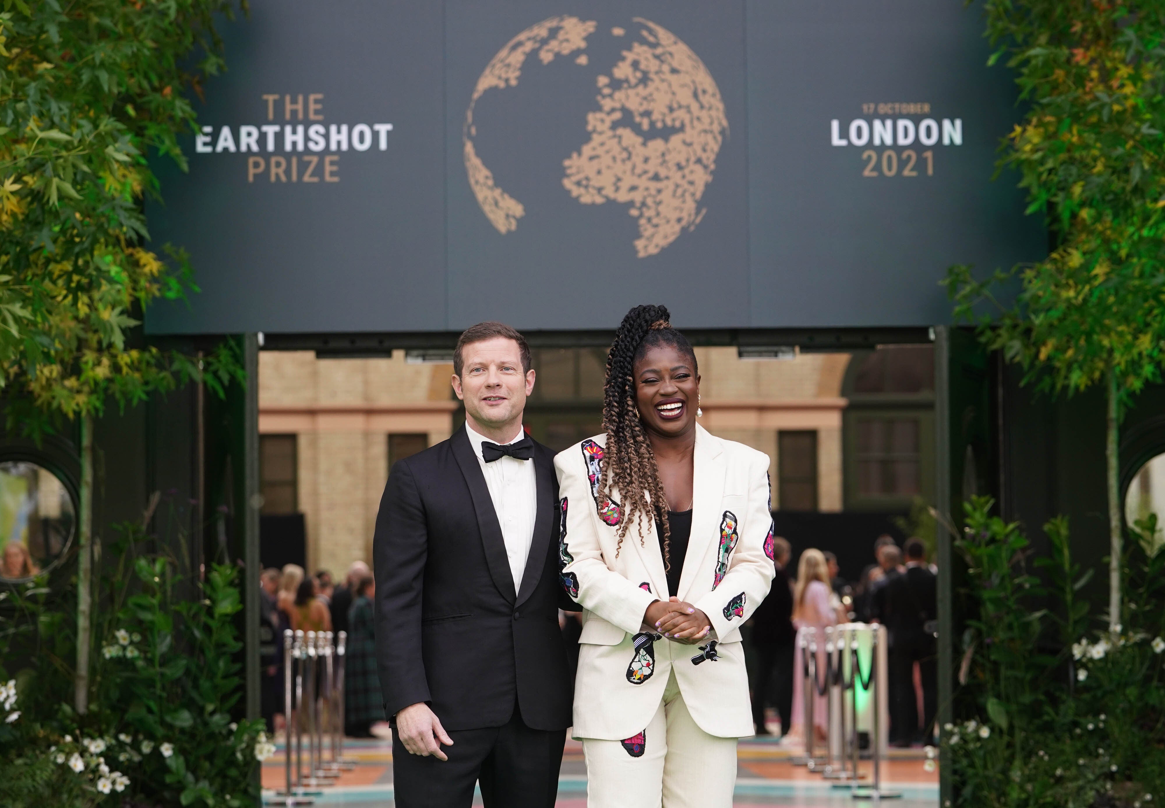 Dermot O’Leary and Clara Amfo presented the Earthshot Prize awards ceremony last year (Dominic Lipinski/PA)