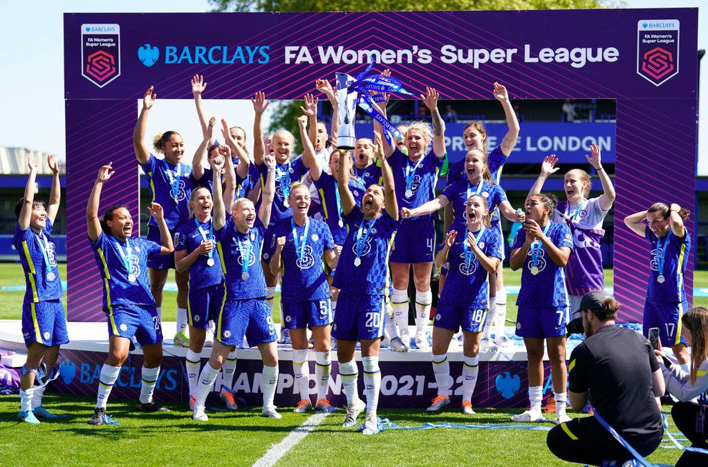 Emma Hayes left ‘mentally drained’ after Chelsea clinch third successive title