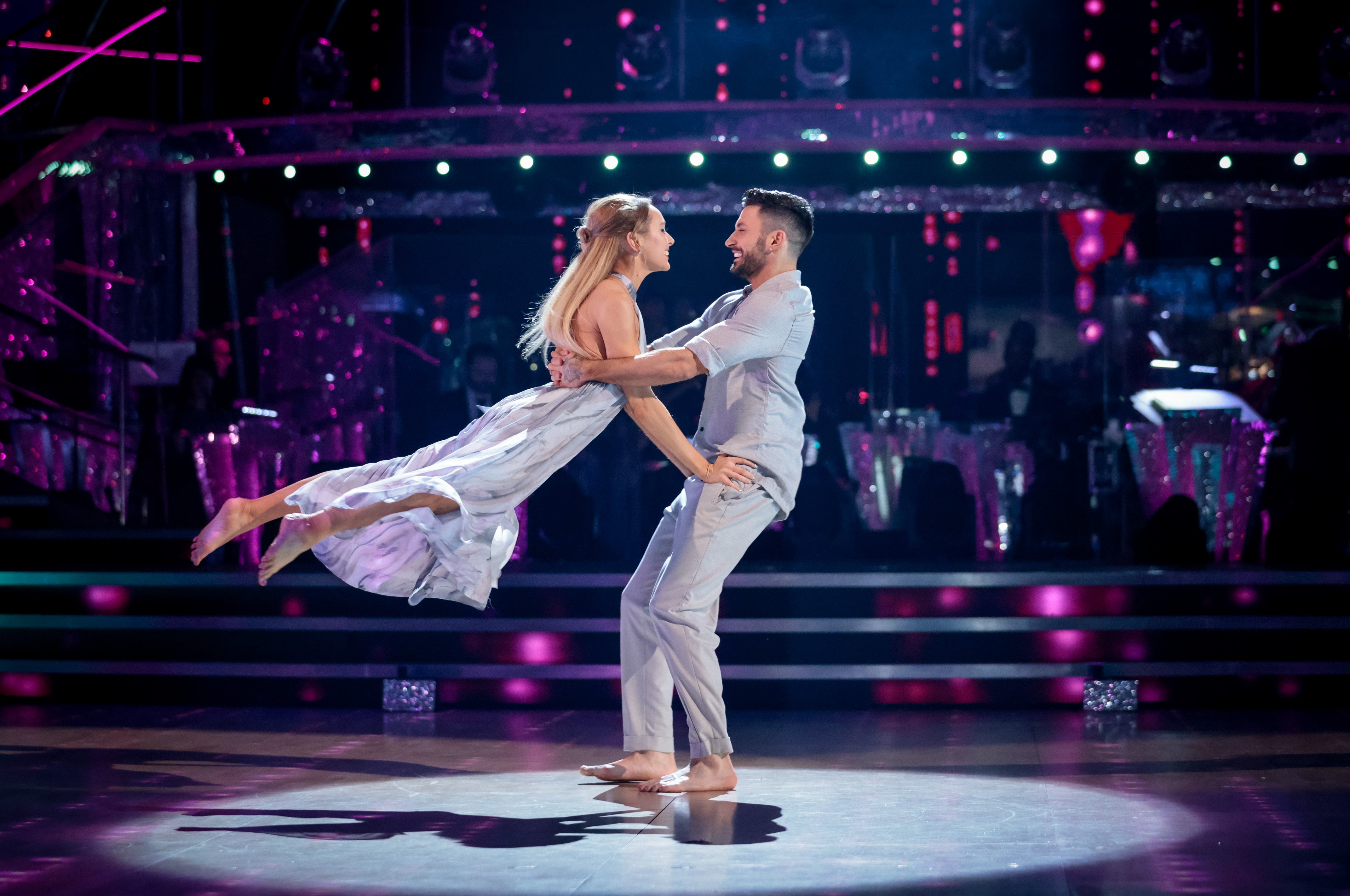 Rose Ayling-Ellis and Giovanni Pernice were awarded the must-see moment Bafta TV award for their silent dance on Strictly Come Dancing (Guy Levy/BBC/PA)