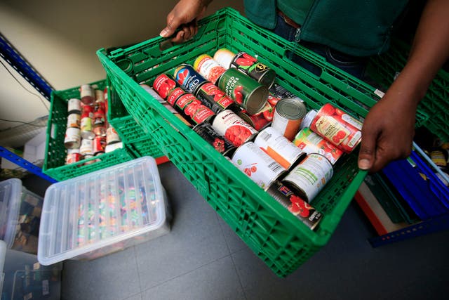 <p>Food banks have seen huge rise in demand in recent months</p>