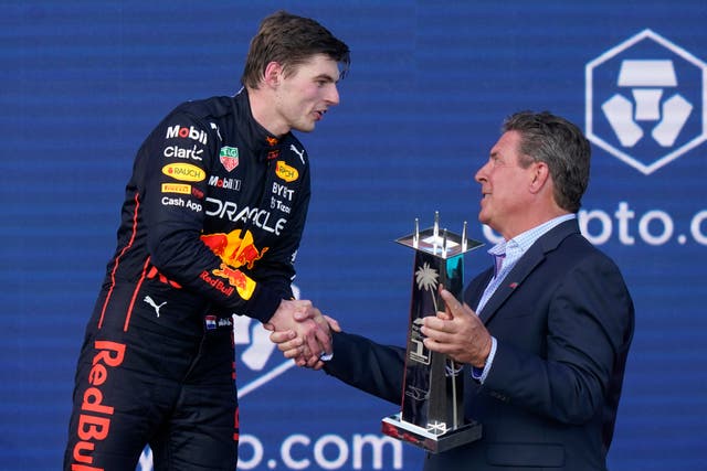 Max Verstappen won the Miami Grand Prix (Lynne Sladky/AP)