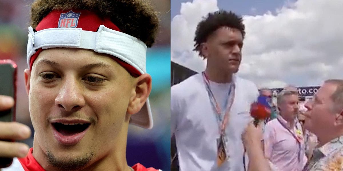 F1 presenter thought he was interviewing Patrick Mahomes &mdash; it was someone else entirely