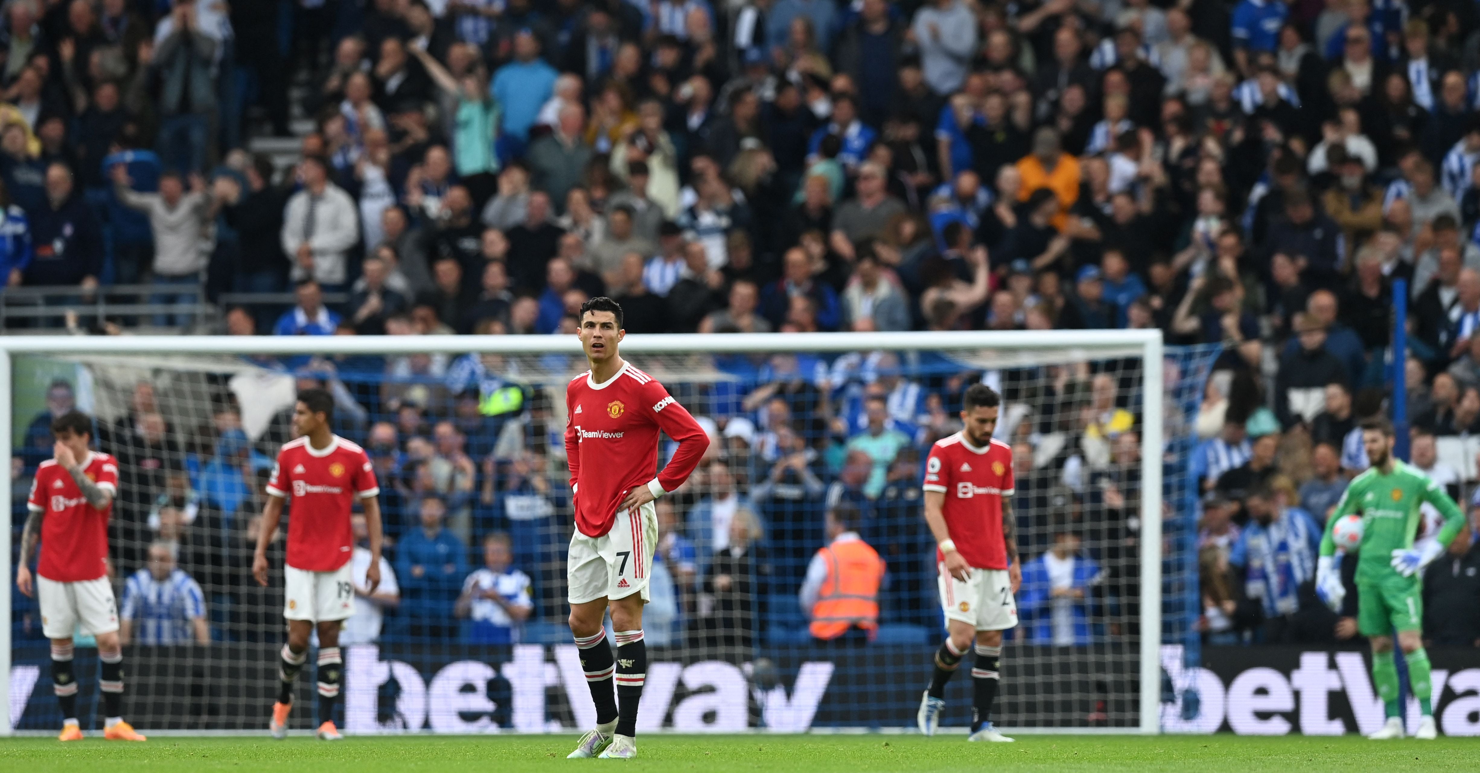 Manchester United were comfortably beaten by Brighton