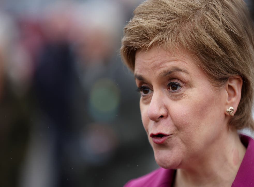 Nicola Sturgeon said the Tories were conducting a ‘massive operation’ to divert attention from the PM (Russell Cheyne/PA)