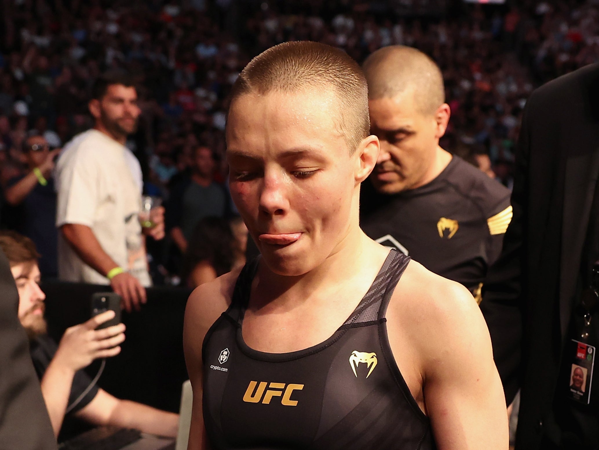 Former two-time women’s strawweight champion Rose Namajunas