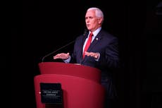 ‘How dare you?’ Mike Pence hits back at Kamala Harris for criticising Supreme Court plan to overturn Roe