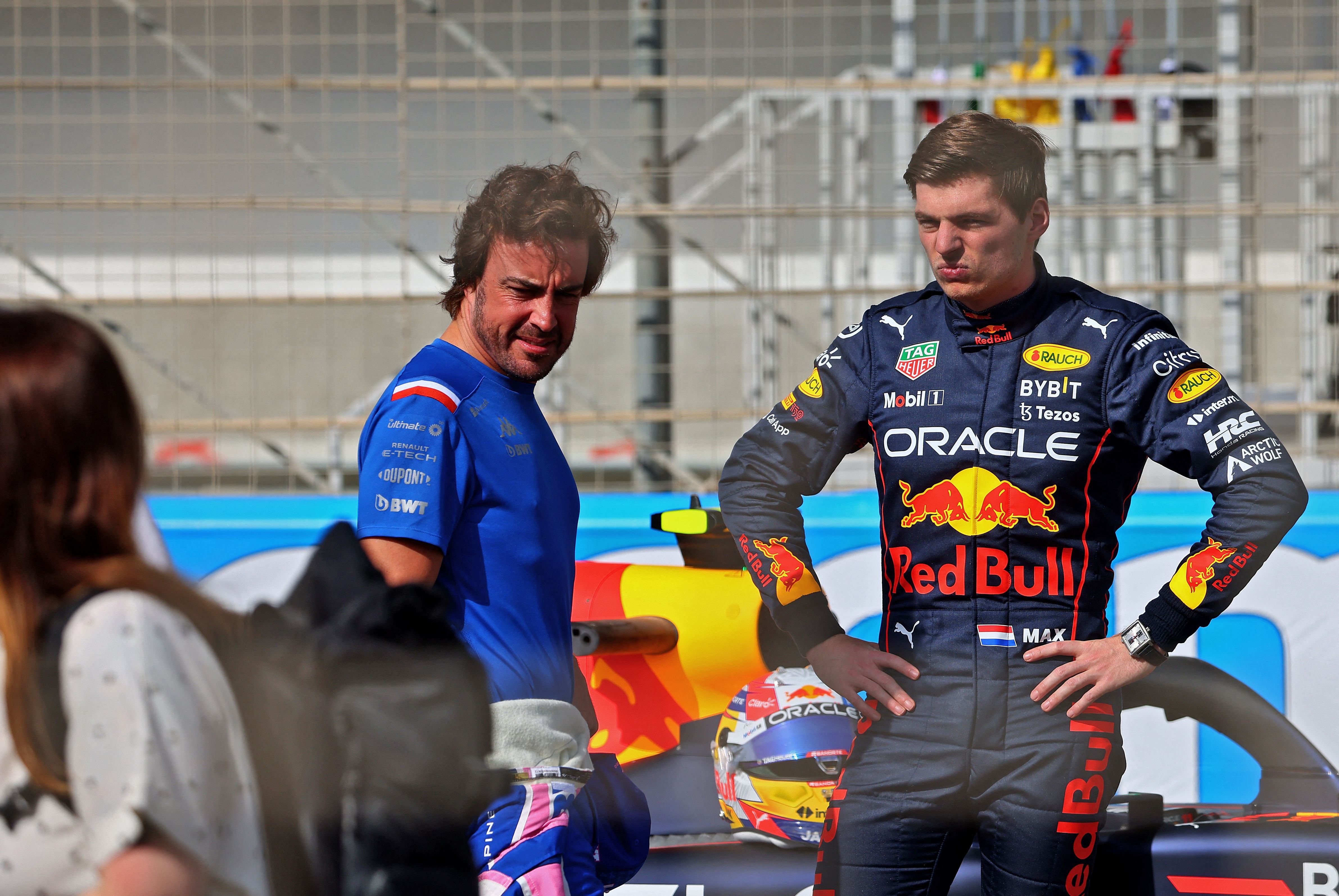 Fernando Alonso (left) has been mentioned as a possible Red Bull target