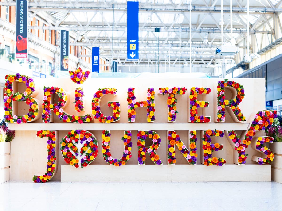 Colourful flower displays to adorn railway stations to boost passengers&rsquo; mental health