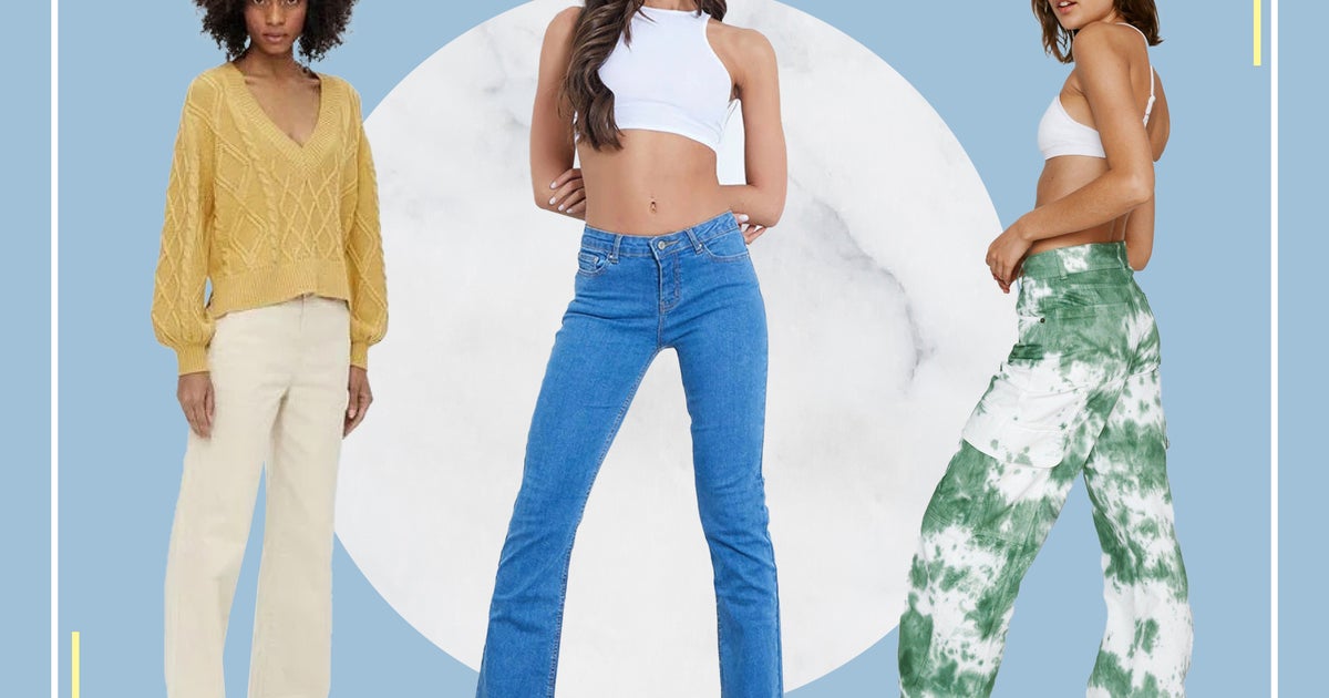 Low waisted blue jeans Clearance