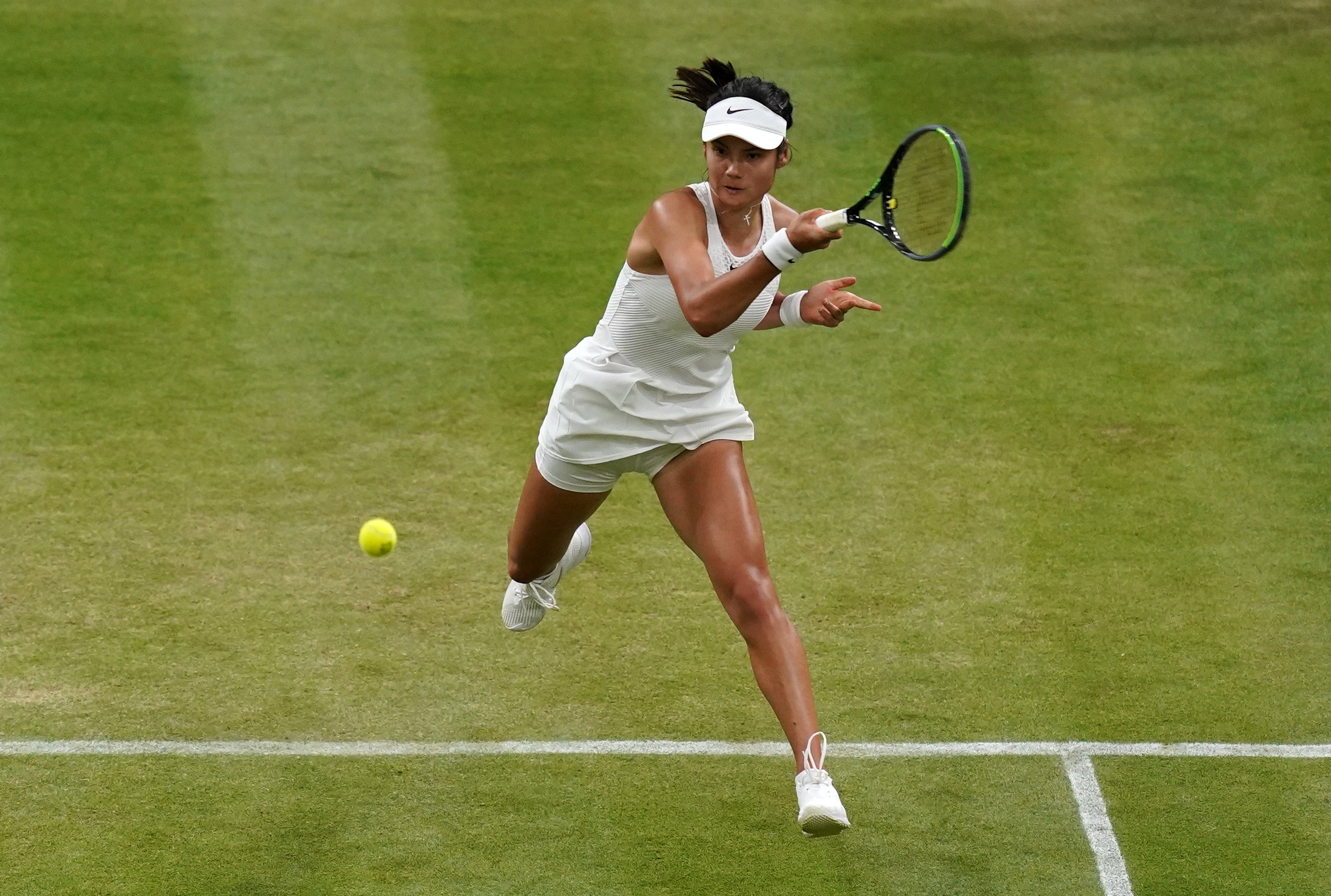 Emma Raducanu will be back on British grass in Nottingham next month (John Walton/PA)