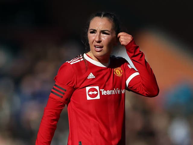 Manchester United skipper Katie Zelem is already targeting Champions League qualification next season (Bradley Collyer/PA)