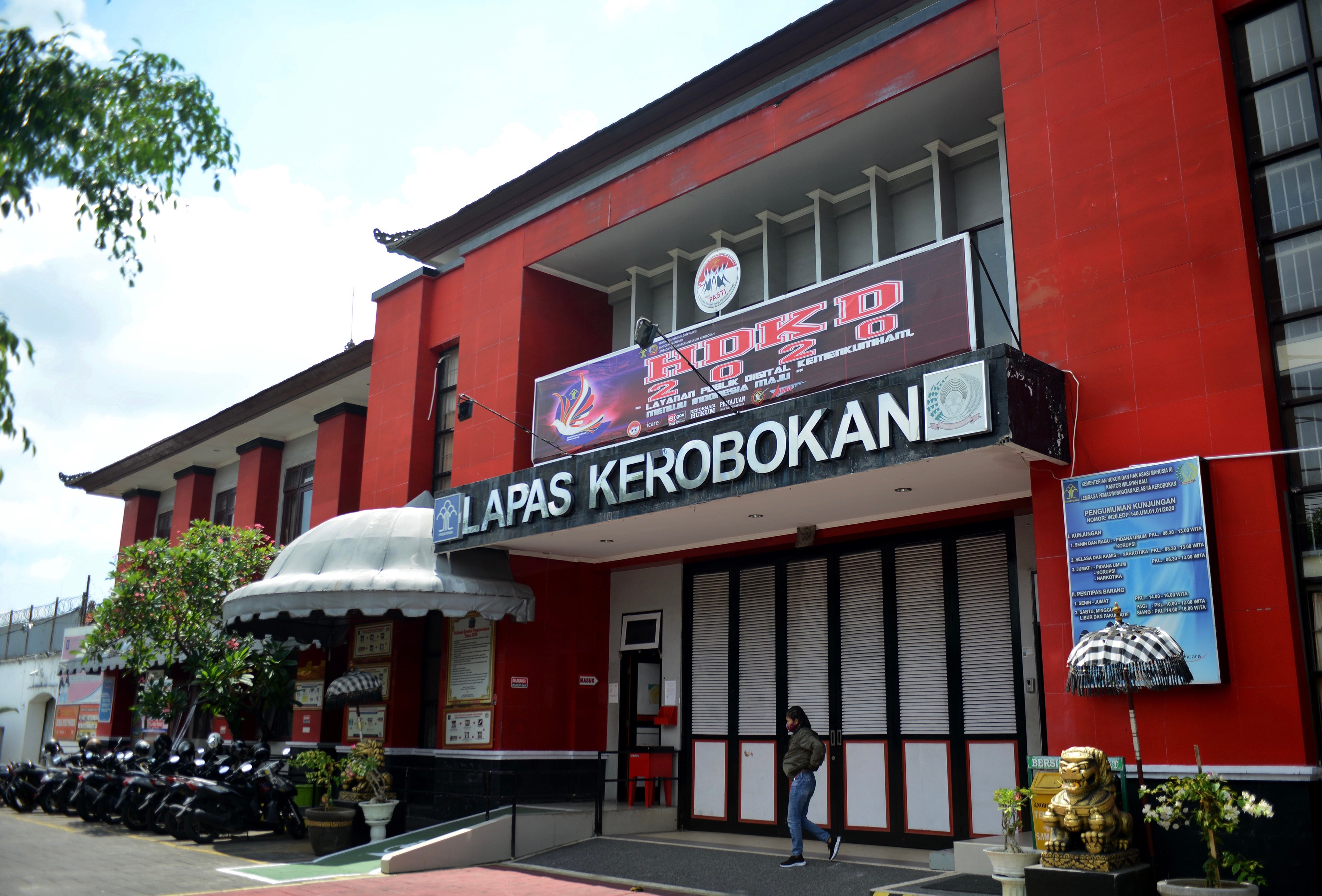 Main entrance of Kerobokan prison in Bali – file photo