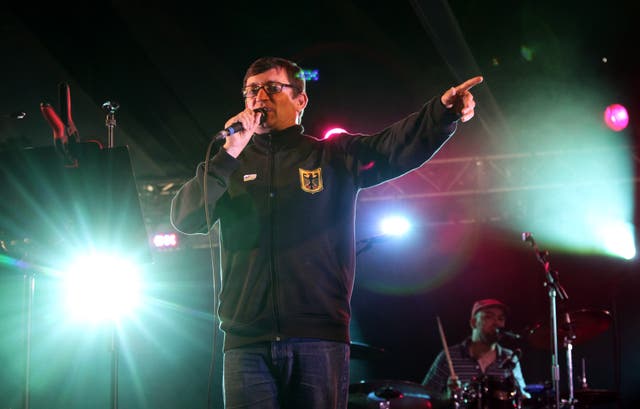 Paul Heaton performing on The Word Arena at the Latitude festival, held in Henham Park in Southwold, Suffolk.
