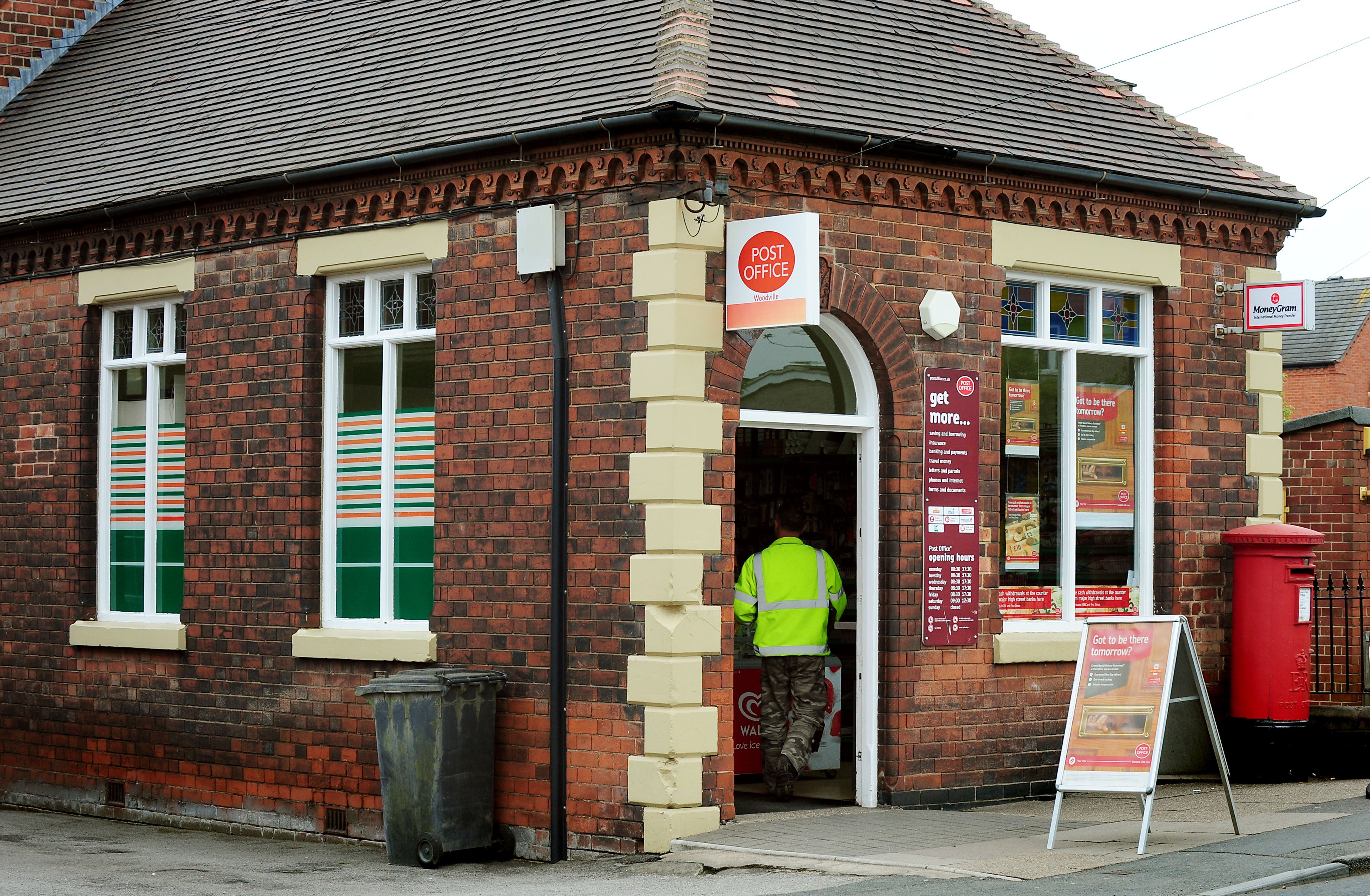 Personal cash deposits and withdrawals in post offices were higher in April than a year earlier but dipped compared with the previous month (Rui Vieira/PA)