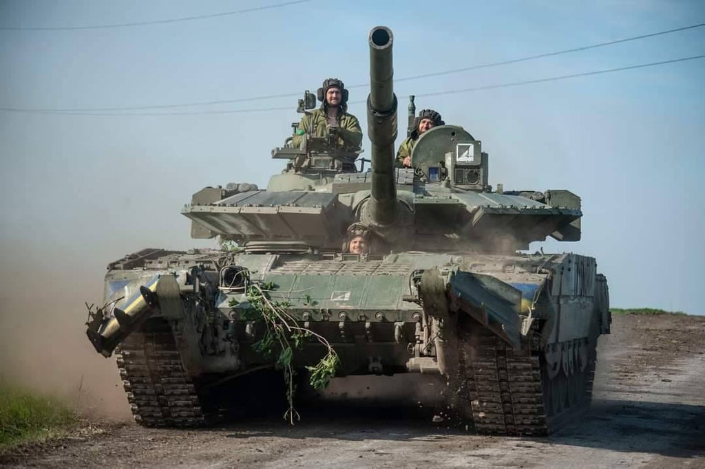 Ukraine stages alternative ‘parade’ of destroyed and captured Russian tanks to mark Victory Day