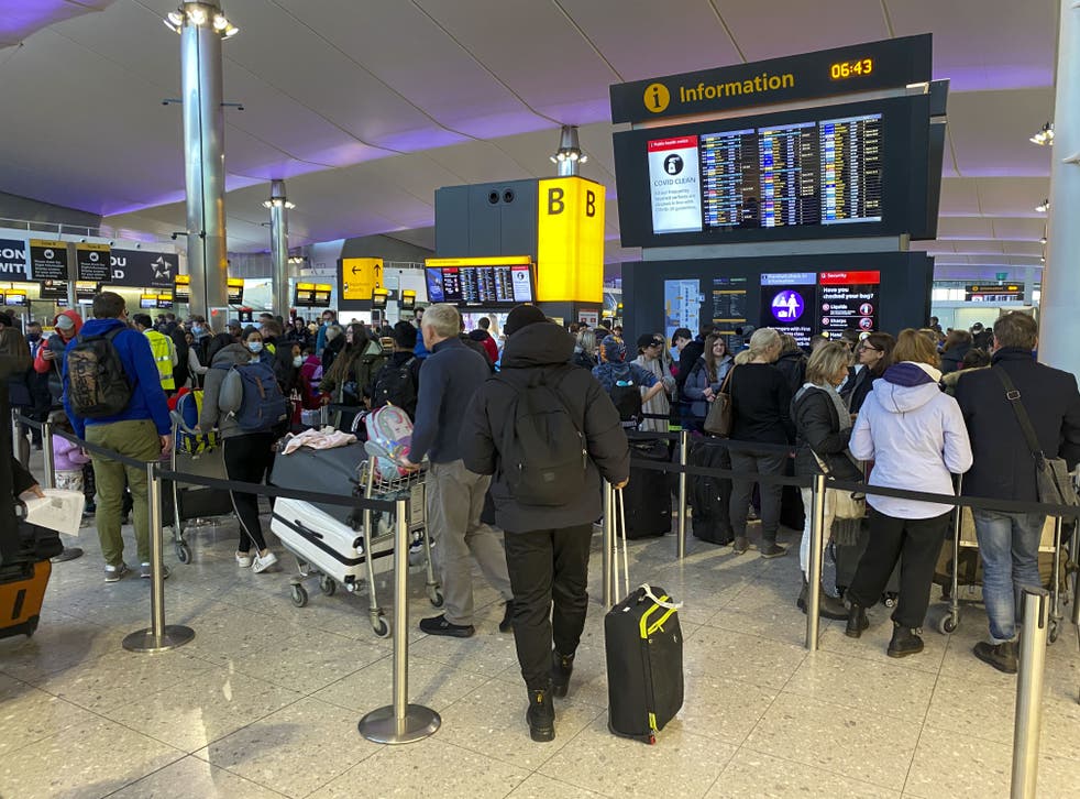 Heathrow Airport has increased its 2022 passenger number forecast from 45.5 million to nearly 53 million (Steve Parsons/PA)
