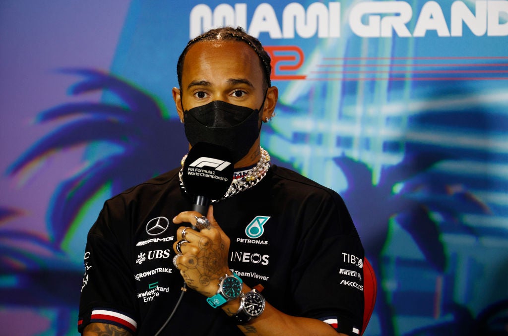 Lewis Hamilton finished sixth in Miami
