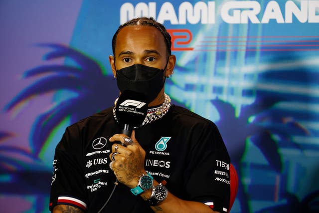 <p>Lewis Hamilton finished sixth in Miami </p>