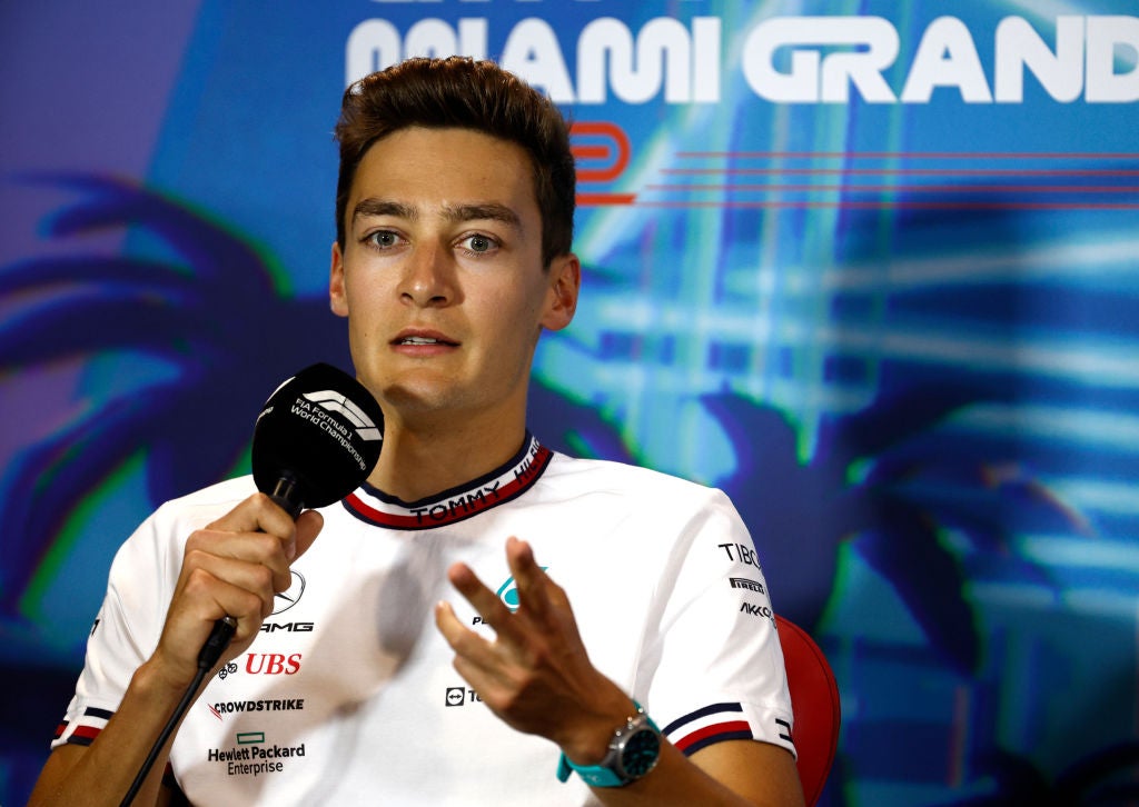 George Russell finished fifth in Miami