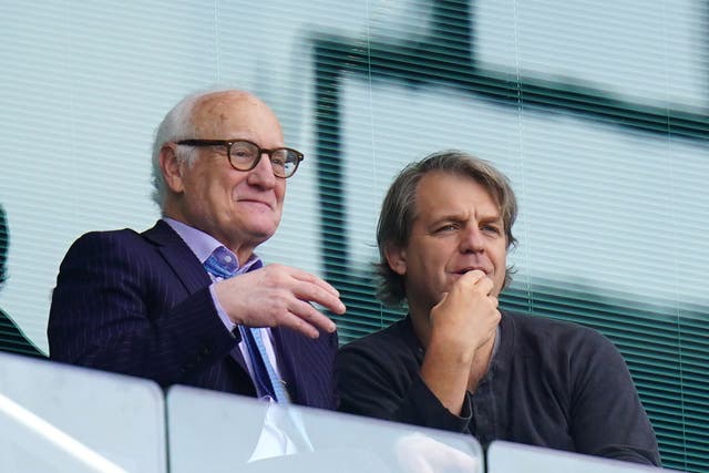 Todd Boehly (right) is now closing in on completing his takeover of Chelsea (Adam Davy/PA)