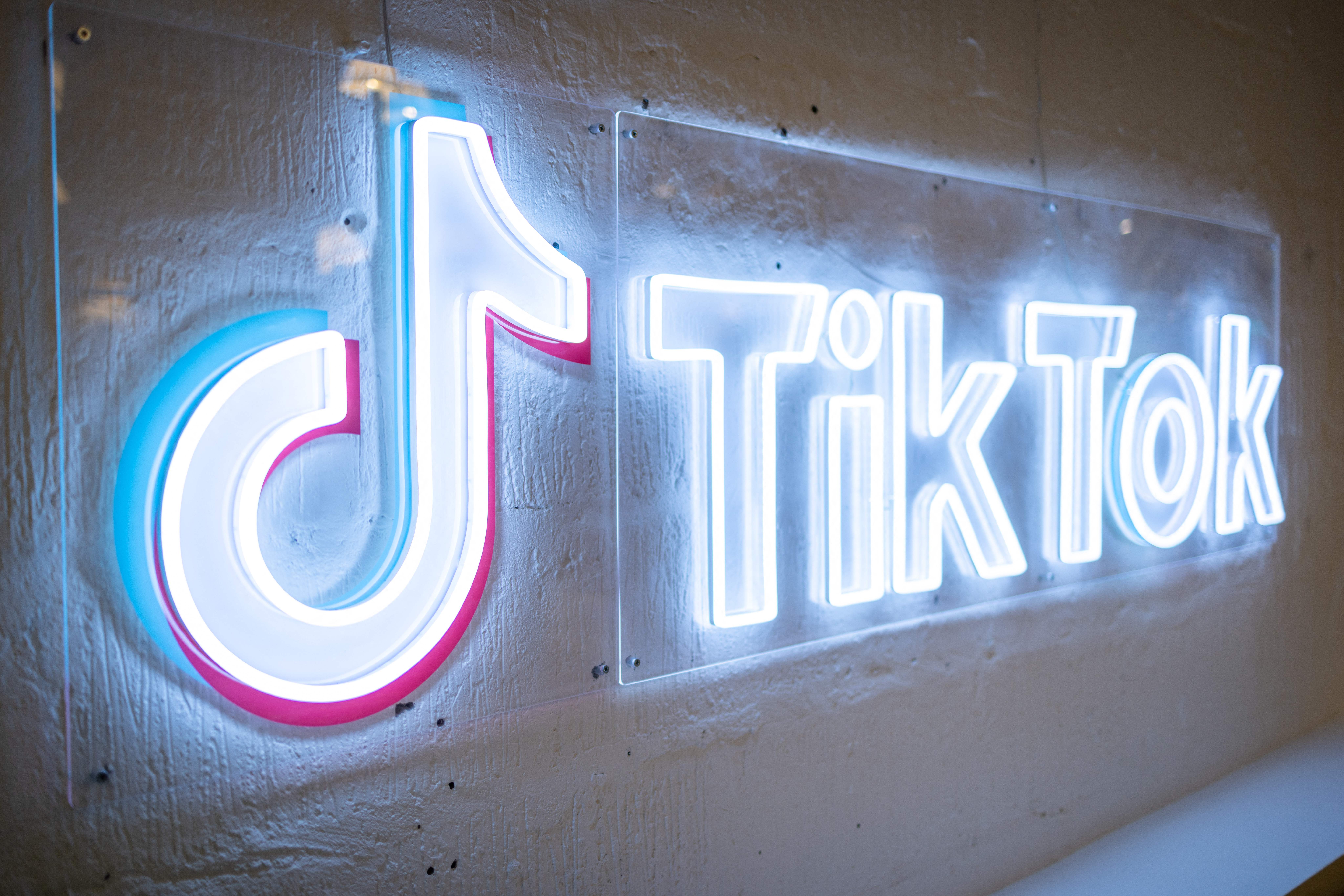 A photograph taken at the UK’s TikTok offices
