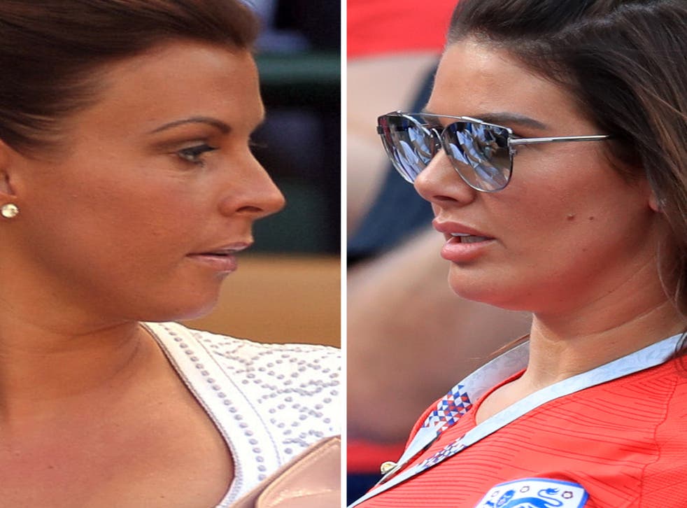Coleen Rooney, left, and Rebekah Vardy, right (PA)