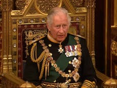 Queen’s speech – live: No detail on cost-of-living help, as Charles delivers address