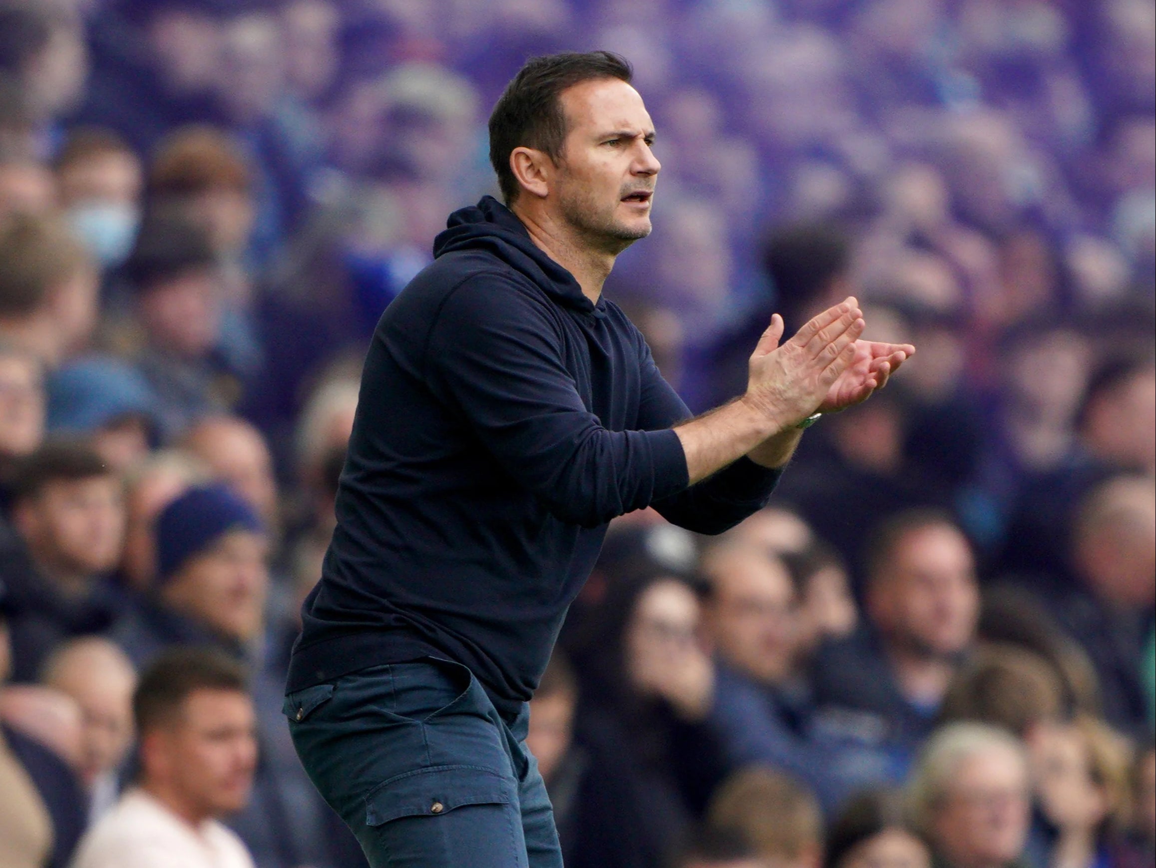 Everton manager Frank Lampard has warned his players of the dangers of thinking the hard work in the battle against relegation is done