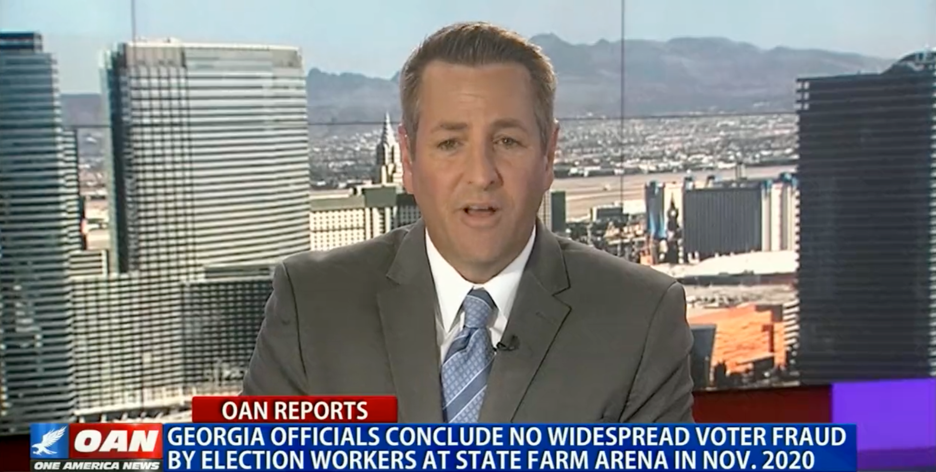 OAN segment acknowledging ‘no widespread voter fraud’ in 2020 election