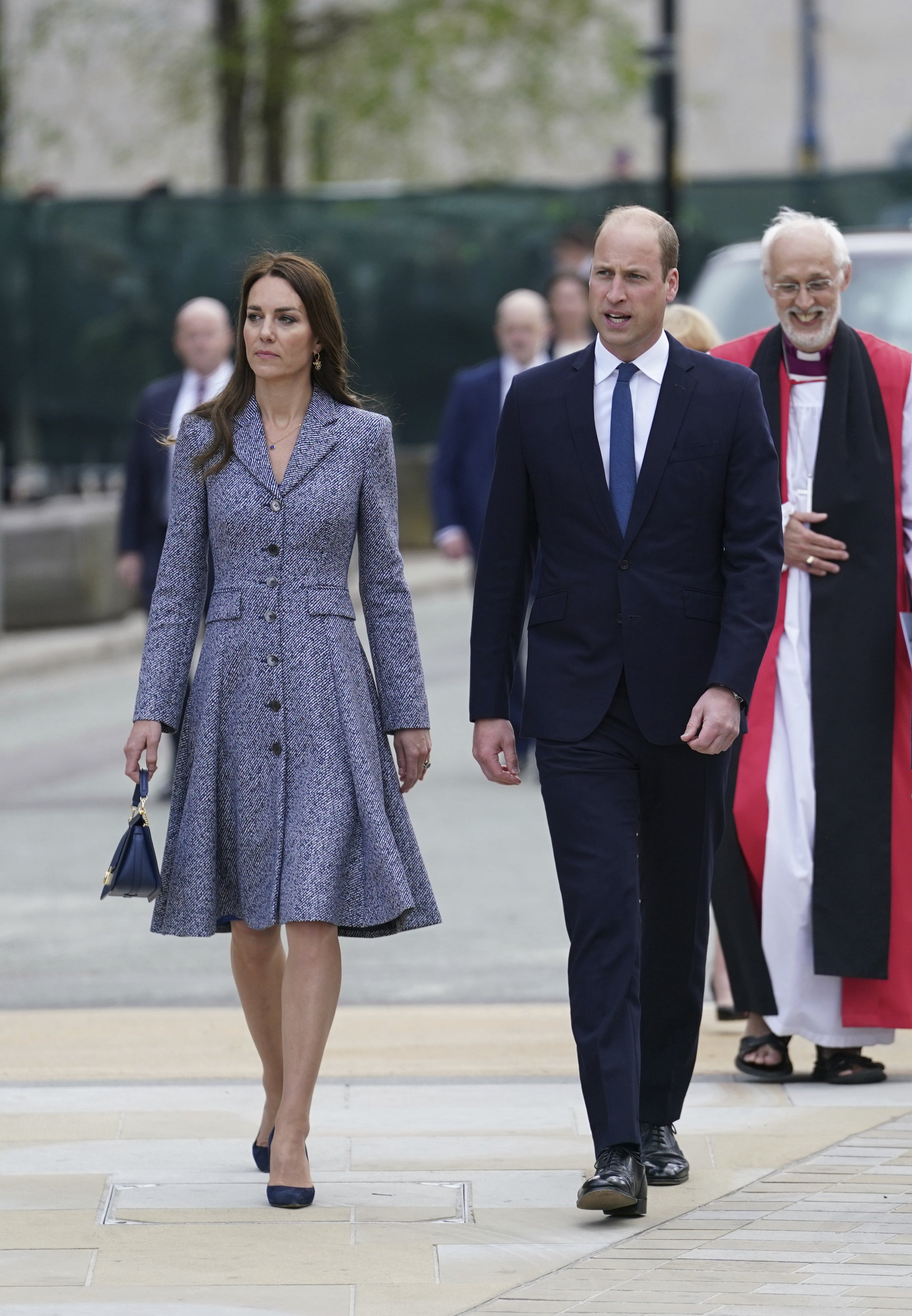 The Duke and Duchess of Cambridge attend the official opening of the Glade of Light memorial (Jon Super/PA)