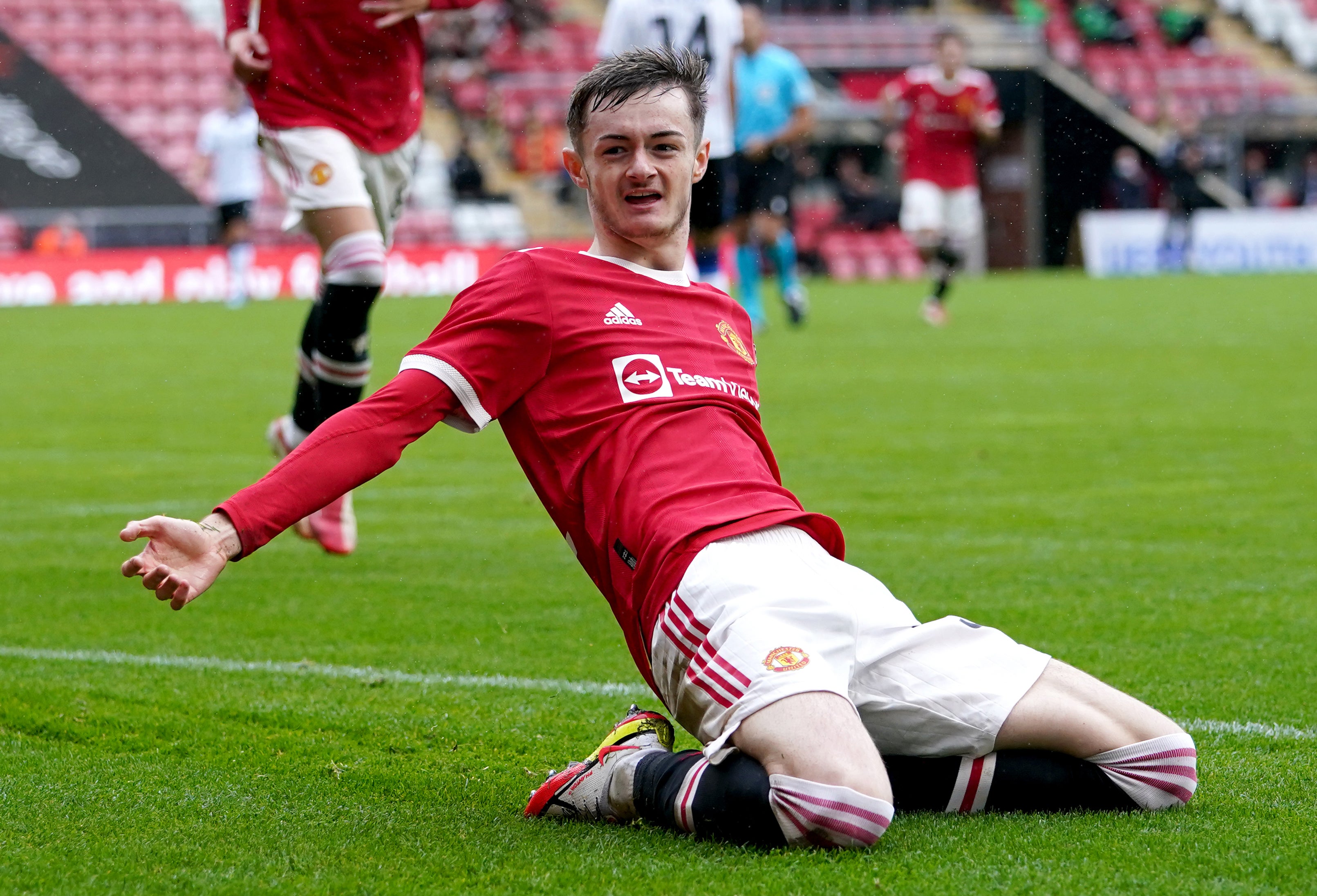 Joe Hugill joined Manchester United from Sunderland in 2020 (Martin Rickett/PA)