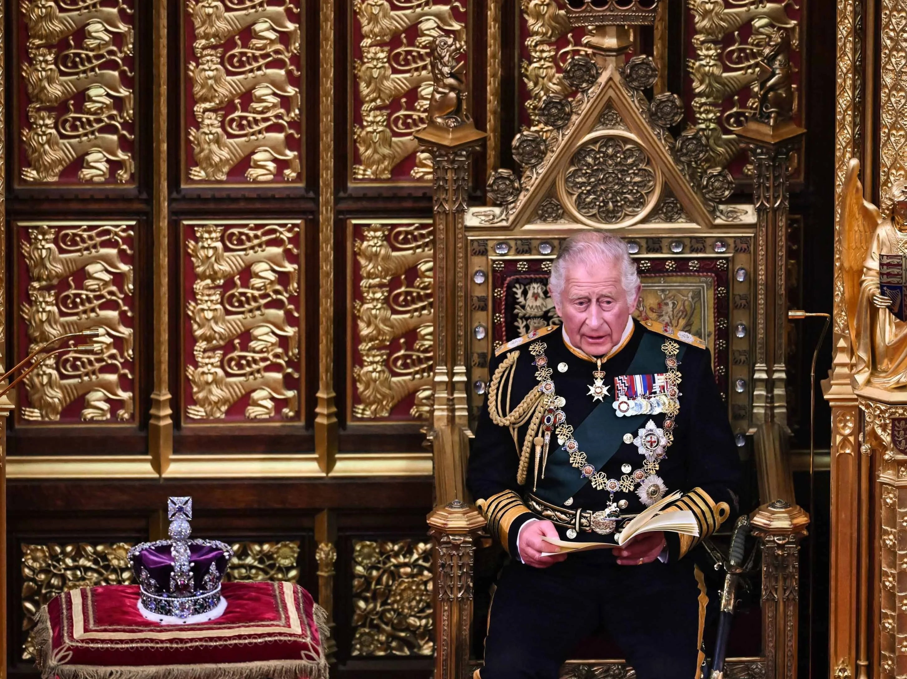 The Prince of Wales reads the Queen’s Speech
