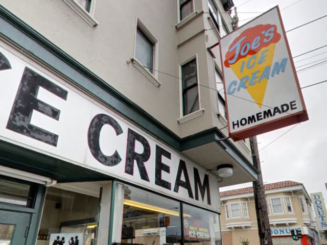 <p>The ice cream shop in San Francisco that held an event involving police </p>