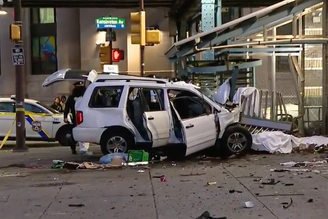 <p>The crash scene in Philadelphia. </p>