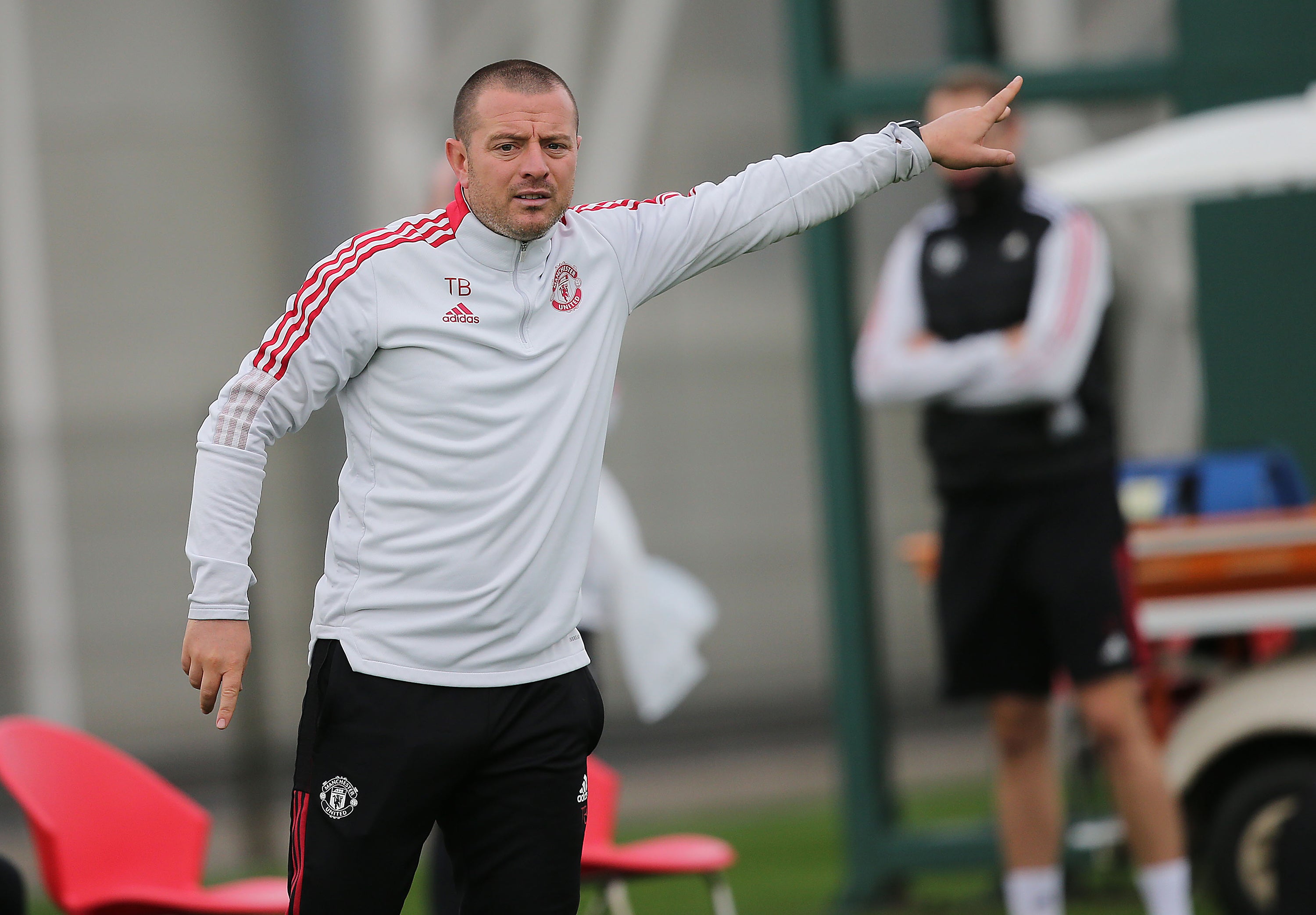 Travis Binnion is coaching Manchester United in the FA Youth Cup final (Man Utd handout)