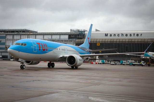 <p>Strong return: Tui Boeing 737 Max at Manchester airport</p>
