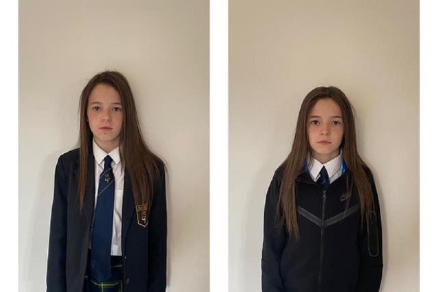 Eleven-year-old twins Gracie and Millie Bennett went missing from their Leicestershire home on Tuesday evening (Leicestershire Police/PA)