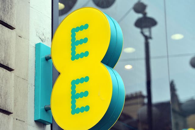 EE said its 5G network now reaches 50% of the UK population (PA)