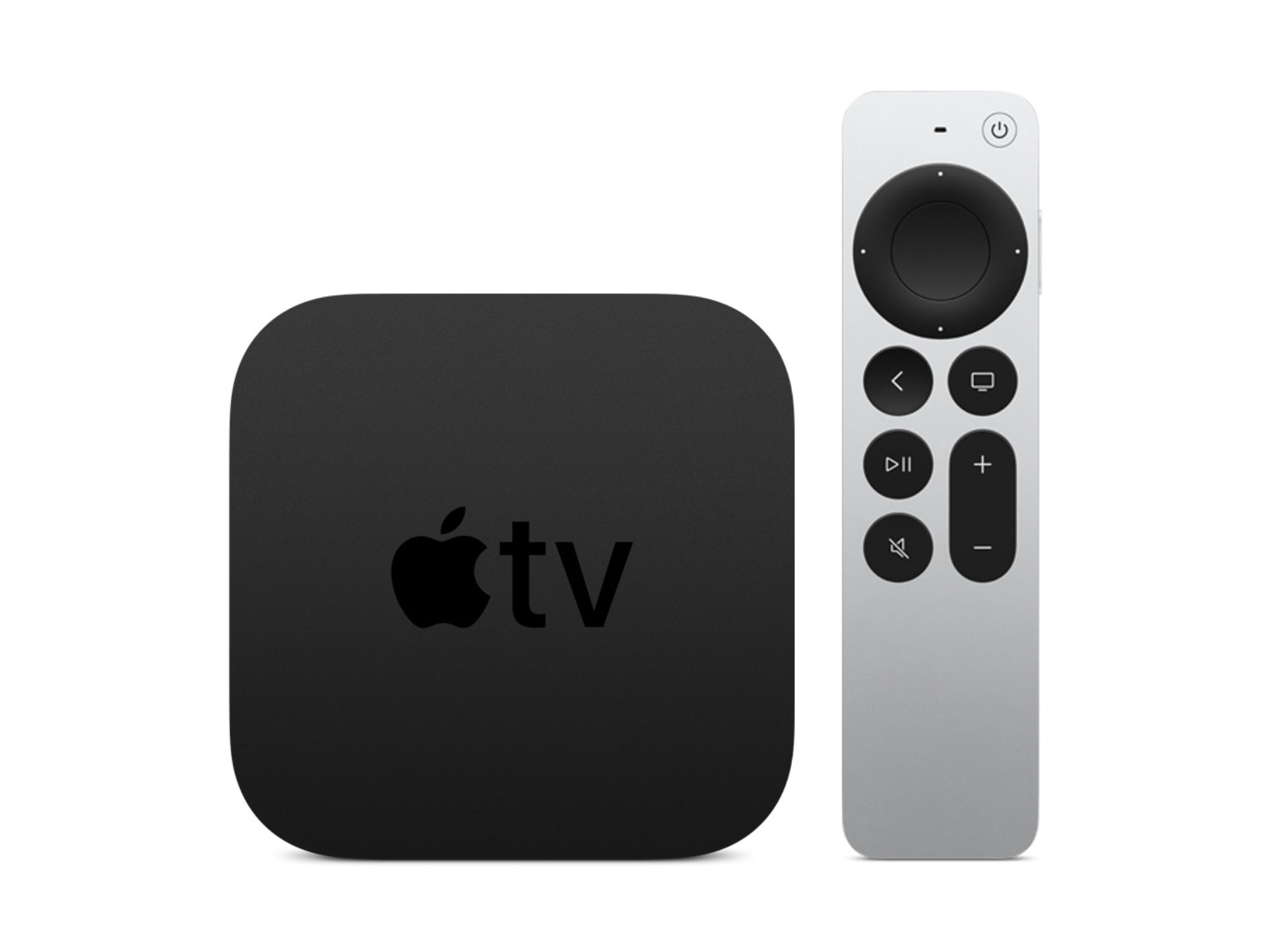Apple TV 4K device and remote control