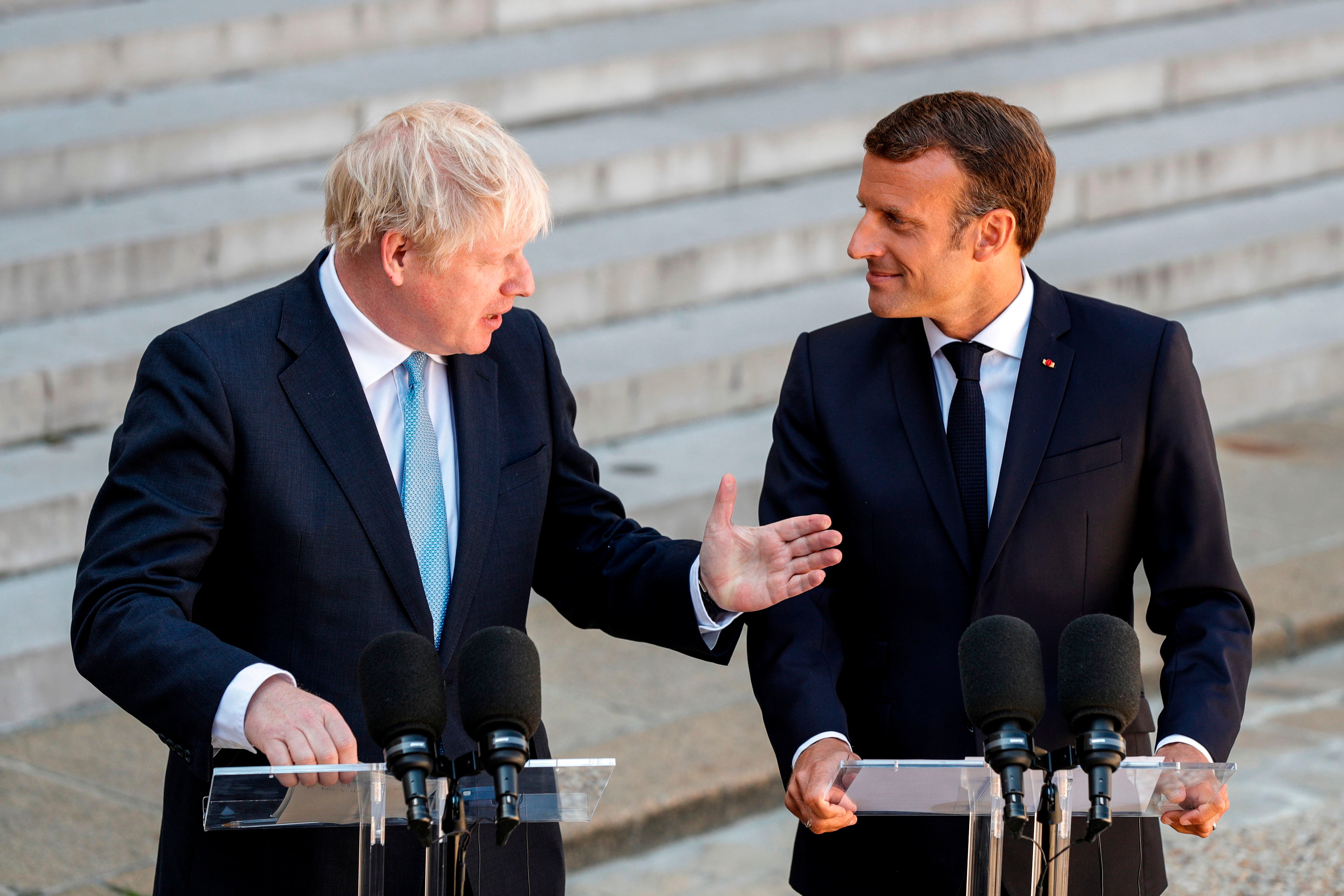 Macron is also hinting at a renegotiation of Brexit