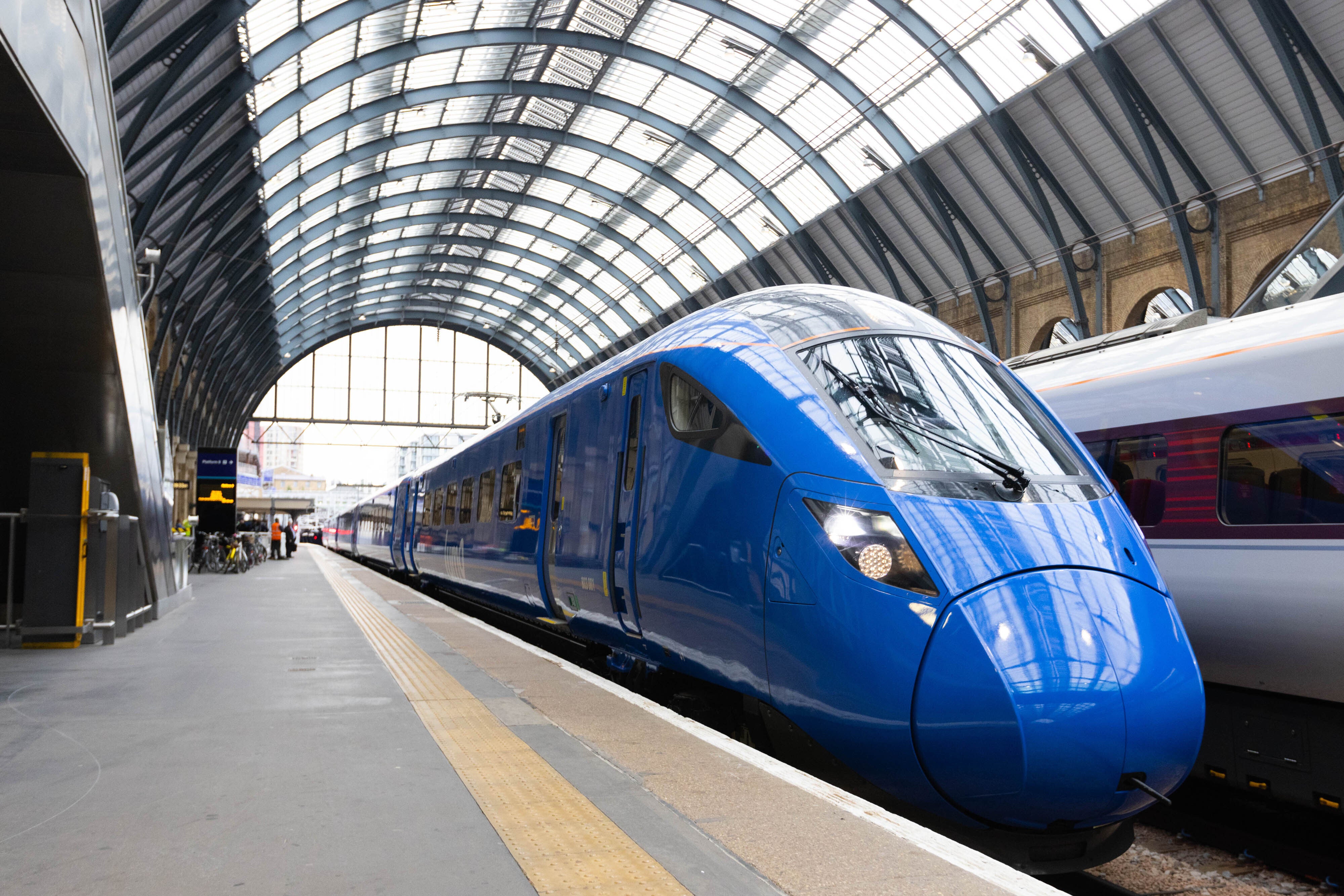 <p>Low-cost train company Lumo launched in 2021 </p>